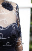 TK AS147 Black Side Evening Dress