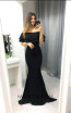 TK AS151 Black Front Evening Dress
