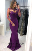 TK AS158 Purple Front Dress