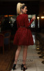 TK DA001 Red Back Evening Dress