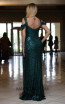 TK DA002 Green Front Evening Dress