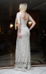 TK DA002 Ivory Back Evening Dress