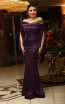 TK DA006 Purple Front Evening Dress