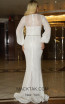 TK DA007 White Back Evening Dress