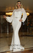 TK DA007 White Front Evening Dress