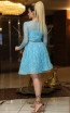 TK DA011 Blue Back Evening Dress