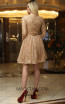 TK DA011 Gold Back Evening Dress