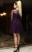 TK DA011 Purple Back Evening Dress