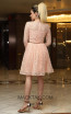TK DA011 Salmon Back Evening Dress