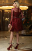 TK DA011 Wine Back Evening Dress