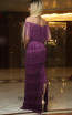 TK DA013 Purple Back Evening Dress