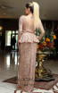 TK DA016 Rose Back Evening Dress