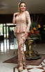 TK DA016 Rose Front Evening Dress