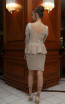 TK DA019 Cream Back Dress