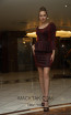 TK DA019 Wine Front Dress