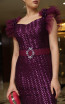 TK DA020 Evening Purple Detail Dress