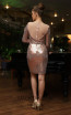 TK DA021 Evening Rose Gold Back Dress