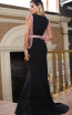 TK DA027 Black Pink Back Evening Dress
