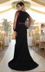 TK DA027 Black Purple Back Evening Dress