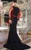 TK DA027 Black Red Back Evening Dress