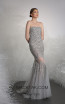 Tony Ward 11 Gray Front Evening Dress