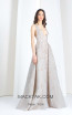 Tony Ward 15 Gray Front Evening Dress