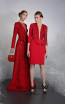 Tony Ward 1A Red Front Evening Dress