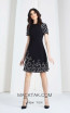 Tony Ward 23 Black Front Evening Dress
