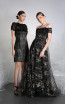 Tony Ward 24A Black Front Evening Dress