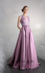 Tony Ward 28 Purple Front Evening Dress