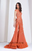 Tony Ward 34 Orange Front Evening Dress
