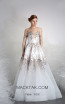Tony Ward 36 Whie Front Evening Dress