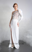 Tony Ward 39 White Front Evening Dress