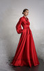 Tony Ward 3 Red Front Evening Dress