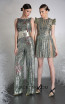 Tony Ward 40A Silver Front Evening Dress