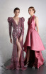 Tony Ward 47A Pink Front Evening Dress
