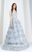 Tony Ward T20 Gray Fron Evening Dress
