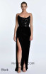 Valentine Black Front Dress