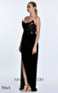 Valentine Black Side Dress