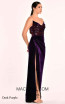 Valentine Dark Purple Velvet Dress