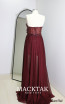 Varena Claret Red Back Tail Dress
