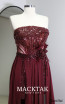 Varena Claret Red Decollete Dress