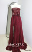 Varena Claret Red Front Dress