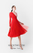 Victoria Jayla Red Pink Front Dress