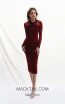 Victoria Jenna Wine Front Dress