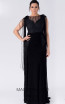Alchera Y8250 Black Front Evening Dress