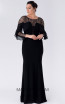 Alchera Y8251 Black Front Evening Dress