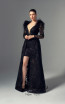 Alchera Y9679 Black Front Evening Dress