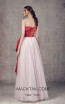 Ziad Germanos ZG1 Red Pink Back Evening Dress