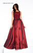 Zorani New York 6008 Burgundy Dress